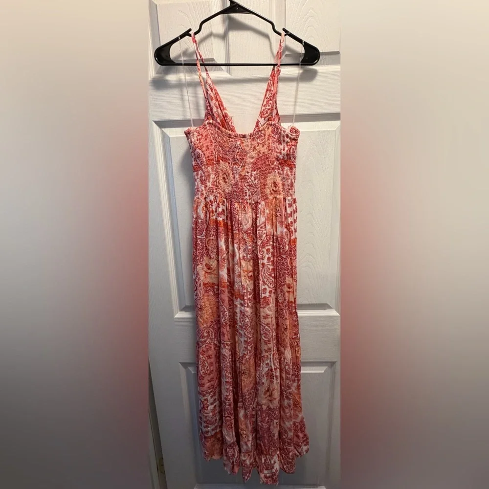 Angie Maxi Red and Pink Dress - Picture 2 of 2
